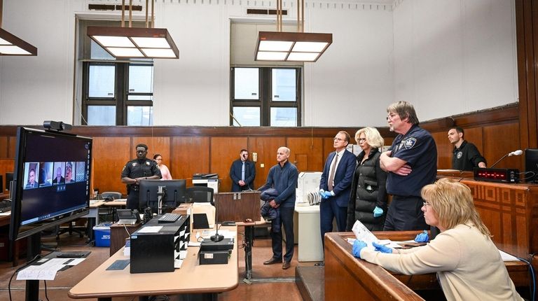 New York City prosecutors began videoconferencing arraignments, or