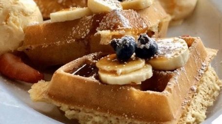 The signature "waffelini" dessert at Uncle Bacala's.