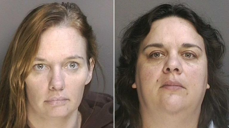 Left, Teresa Doige, 42, of Mattituck, and right,