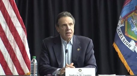 Governor Andrew Cuomo gives his daily briefing on