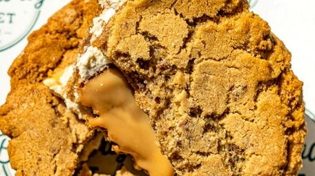 A salted caramel toffee cookie pie at Broadway