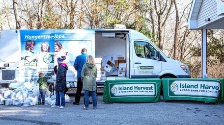 Island Harvest Food Bank, seen in November, and