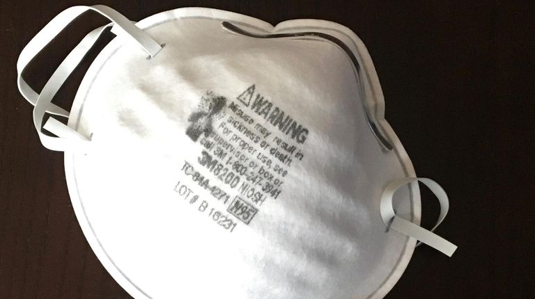 An N95 mask by 3M, seen Saturday.