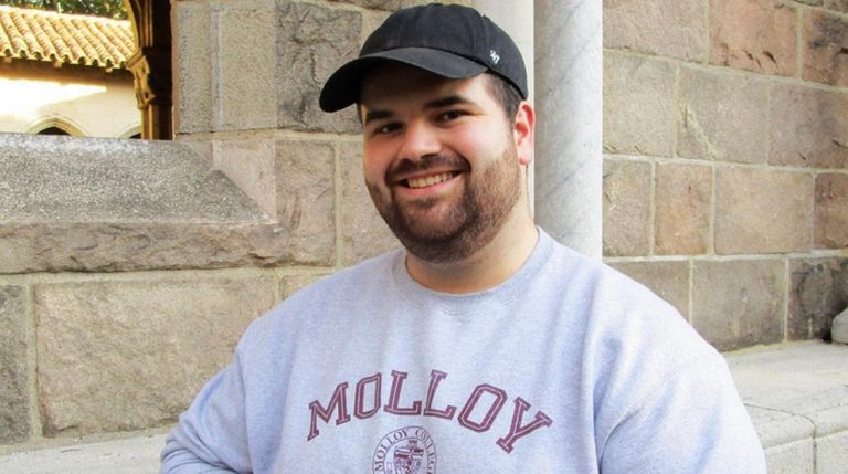 Joe Thomas, 22, an accounting major at Molloy