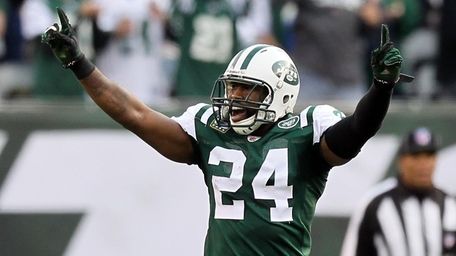 Darrelle Revis after the Jets took possession of