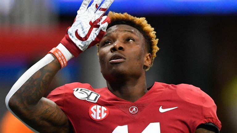 Alabama wide receiver Henry Ruggs III on Aug.