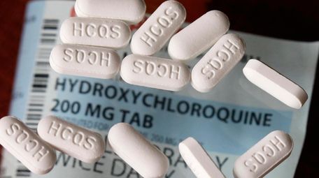 An arrangement of hydroxychloroquine pills in Las Vegas