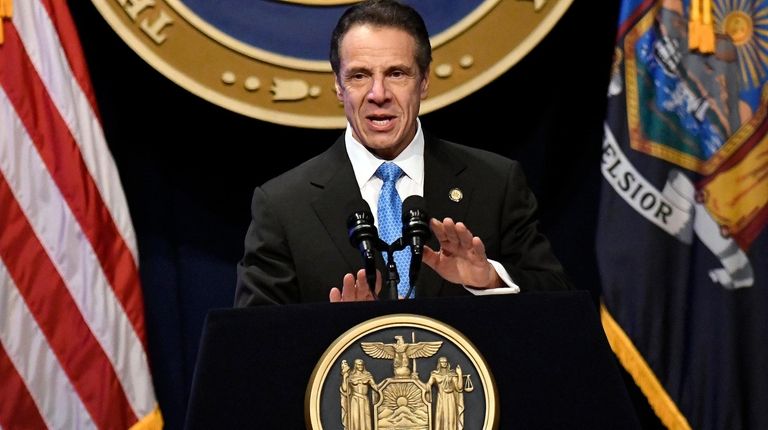 New York Gov. Andrew M. Cuomo, seen on