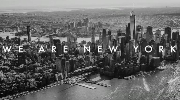 Lower Manhattan is seen in a screenshot of