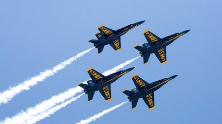 The Blue Angels take to the sky during