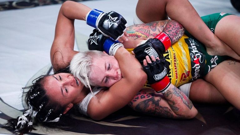 Carla Esparza, left, won a unanimous decision over