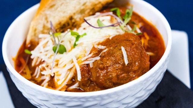 Spicy meatballs at Leilu in Huntington.