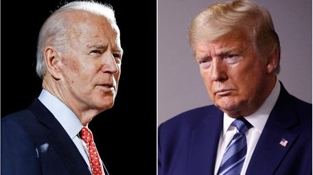 In this combination of file photos, former Vice
