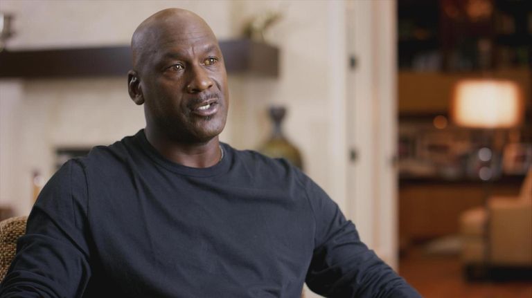 NBA legend Michael Jordan in ESPN's docuseries "The