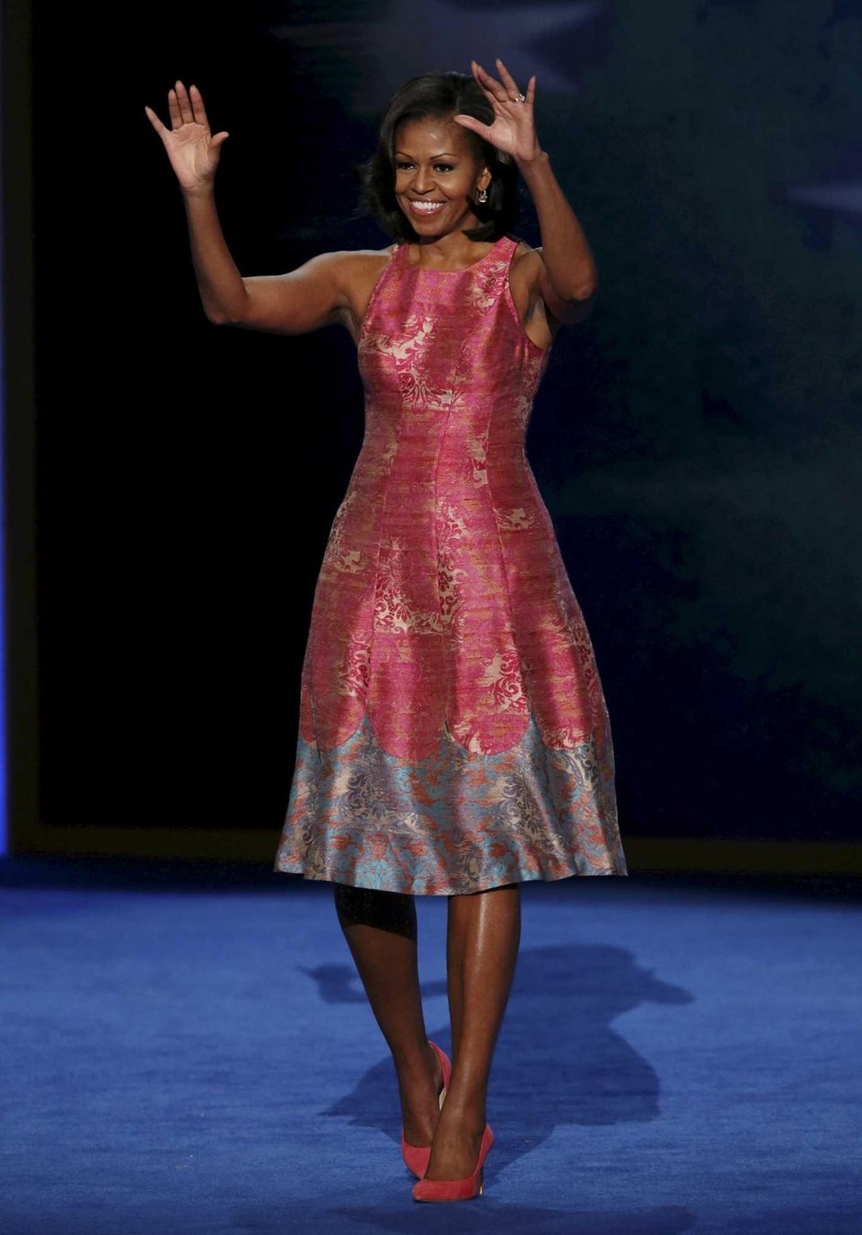 Star power: Speaking at the Democratic National Convention