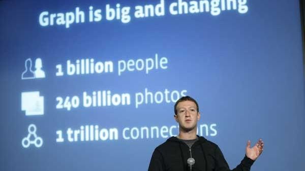 Mark Zuckerberg introduces Graph Search features during a