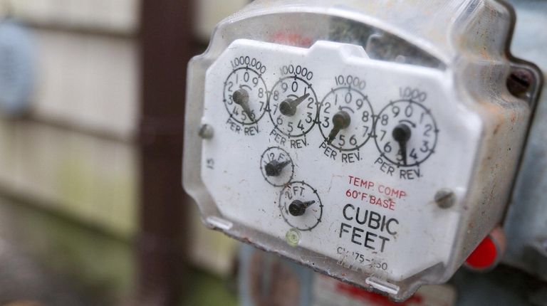 The National Grid gas meter on an East
