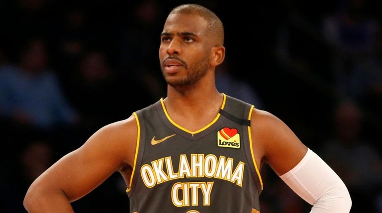 Chris Paul #3 of the Oklahoma City Thunder