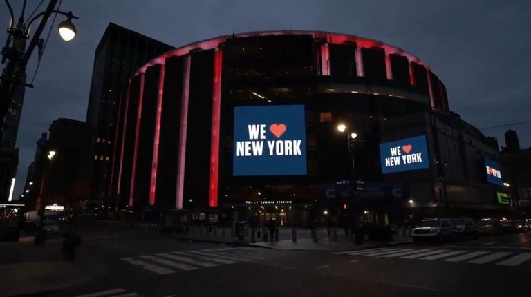 A screenshot from Madison Square Garden's tribute to