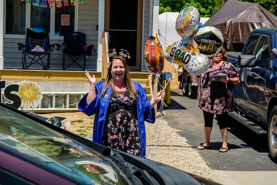 Jessica Reynolds gets a surprise graduation celebration and