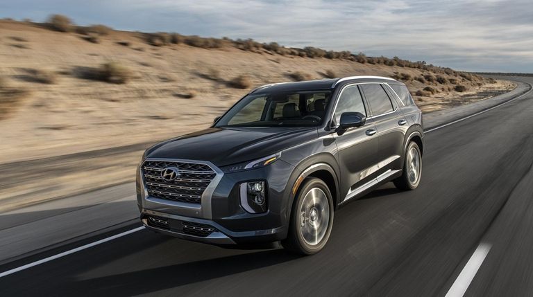 The Palisade, Hyundai's roomy, three-row SUV, rides high