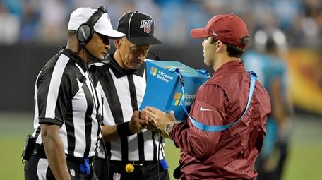 Referee Jerome Boger and back judge Tony Steratore