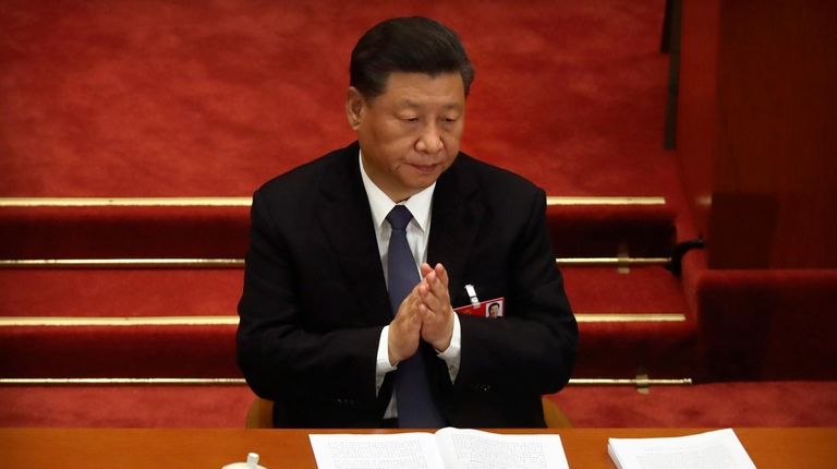 Chinese President Xi Jinping during the opening session