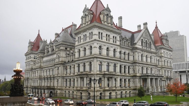 The Capitol in Albany seen from the steps