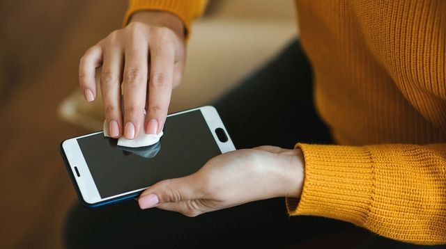 You can clean your phone and OtterBox case