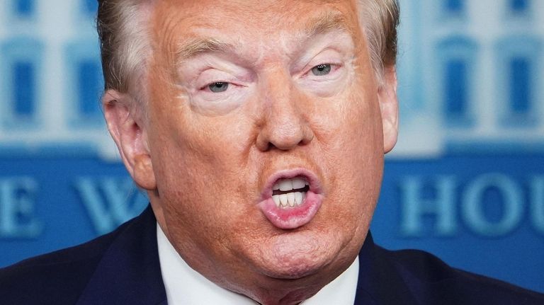 President Donald Trump at the White House last