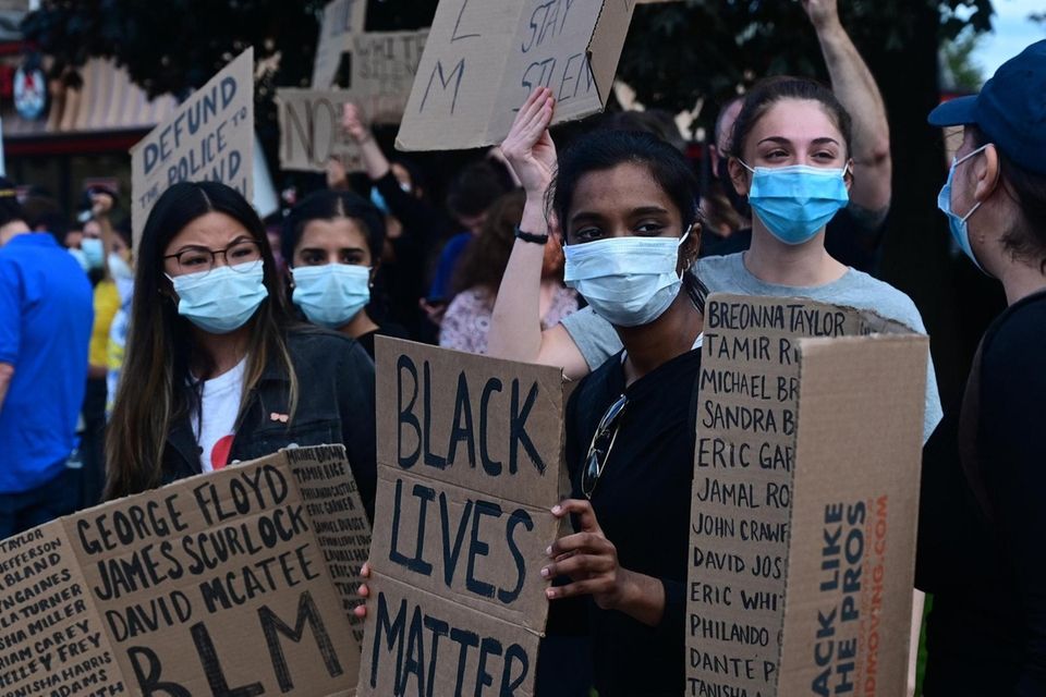 Dozens show up to protest for Black Lives