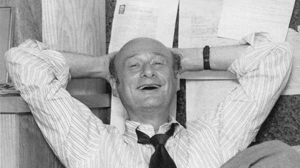 Ed Koch in the office of his campaign