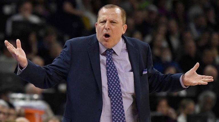 Minnesota Timberwolves head coach Tom Thibodeau against the