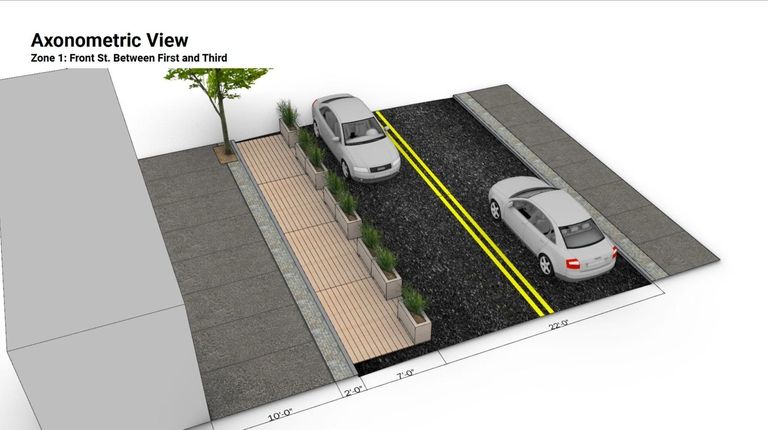 A rendering of the plan that a committee