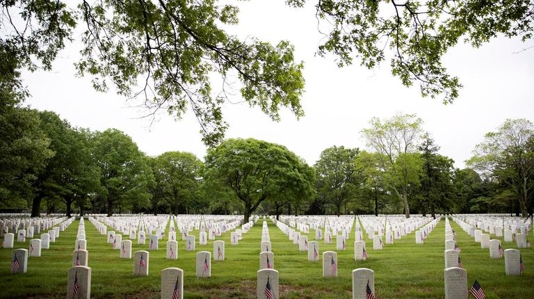 Long Island National Cemetery, Pinelawn, on May 27,
