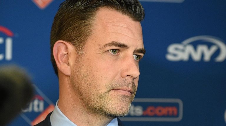 Mets general manager Brodie Van Wagenen introduced new