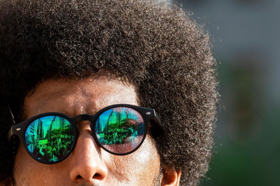 A Black Lives Matter protest marches from Washington