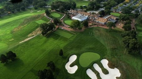 A 2018 aerial view of the Bethpage Black