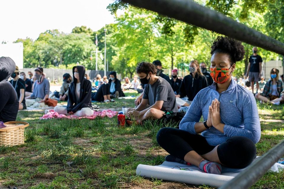 Meditating for Black Lives in Herbert Von King