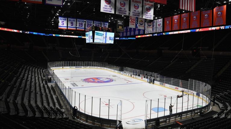A view of the ice at NYCB Live's
