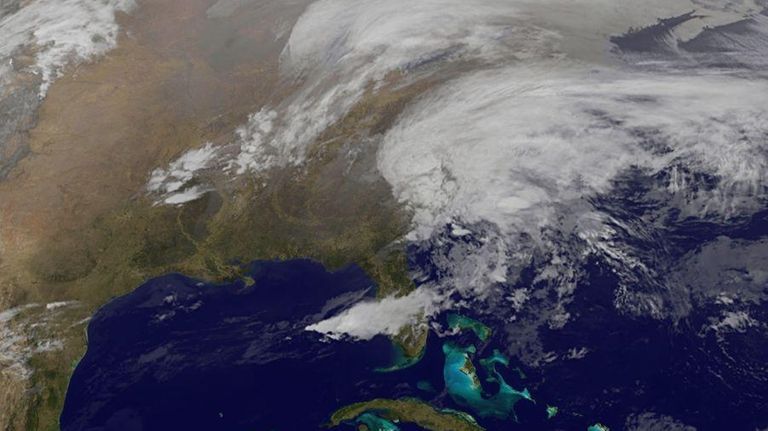 Satellite image taken at 9:02 EDT shows a