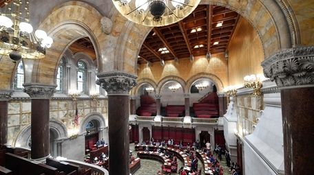 The State Senate Chamber at the Capitol in