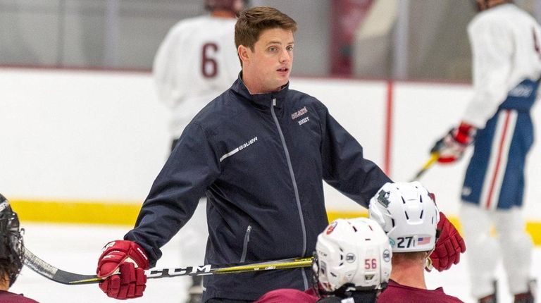 Brett Riley, newly-hired LIU hockey coach, the grandson