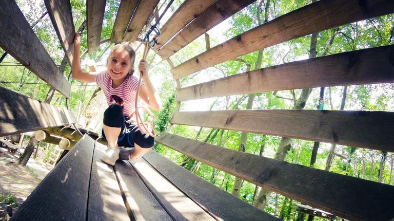 Kids can have fun climbing and crawling through