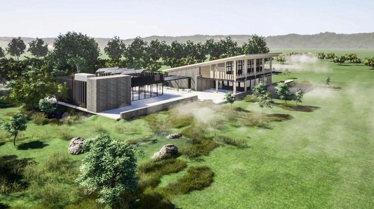 An artist's rendering shows the Shinnecock Indian Nations's