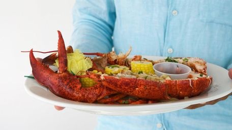 Two-pound lobsters are served steamed or grilled at