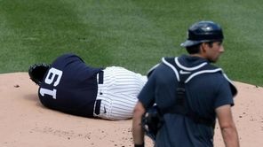 Yankees pitcher Masahrio Tanaka was hit by a