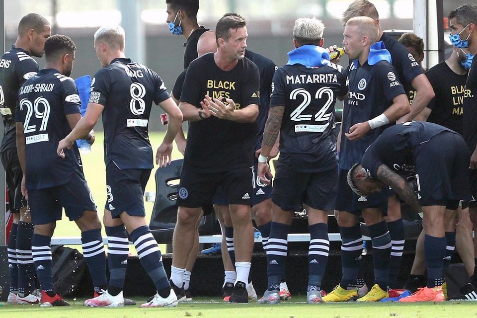New York City FC soccer coach Ronny Deila,