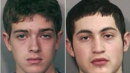 Avraham Moseson, left, 16, of Woodmere and Daniel