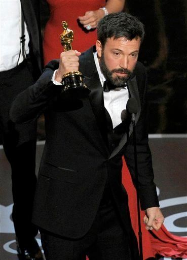 Director/actor/producer Ben Affleck accepts the Academy Award for